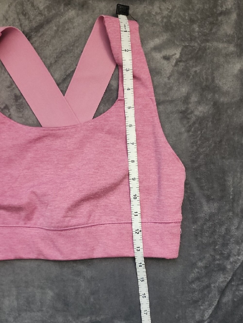 MTA Sport Cross-Back Sports Bra - Dusty Rose - Picture 6 of 6